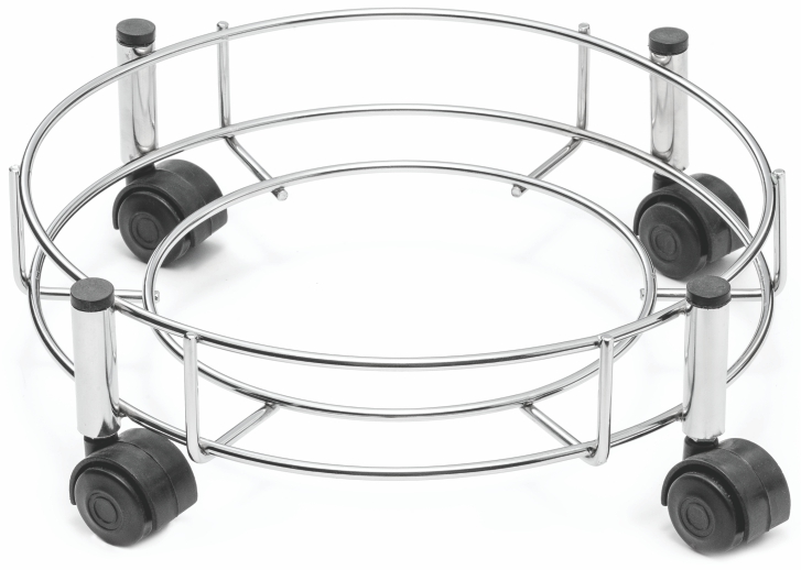 Cylinder Trolley With Black Wheels